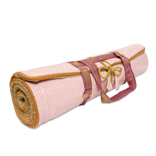 Yogamatte rosa mit Lavendelfüllung