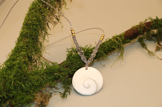 Makramee Kette mit Shiva Auge