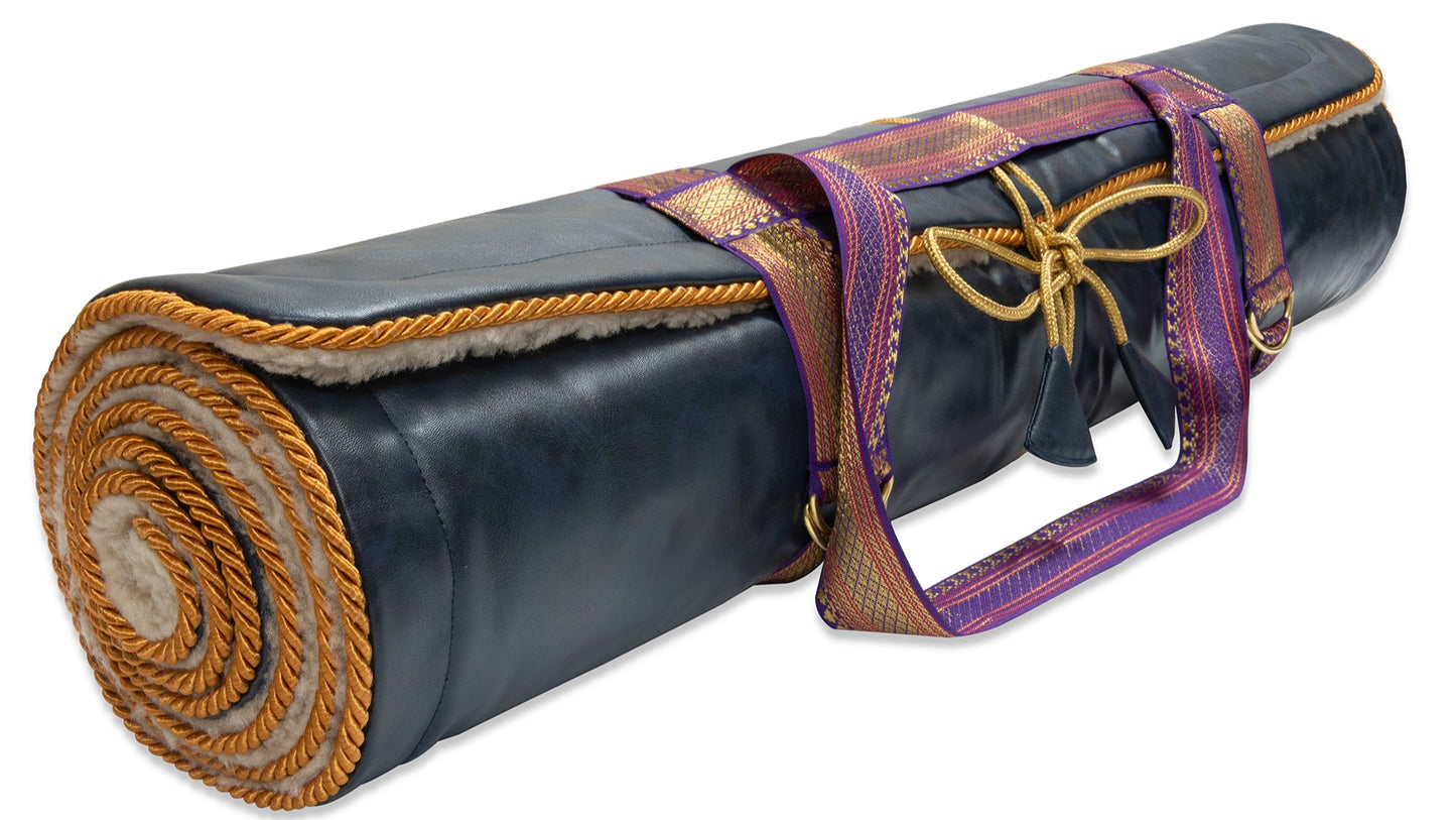 Yogamatte blau mit Lavendelfüllung