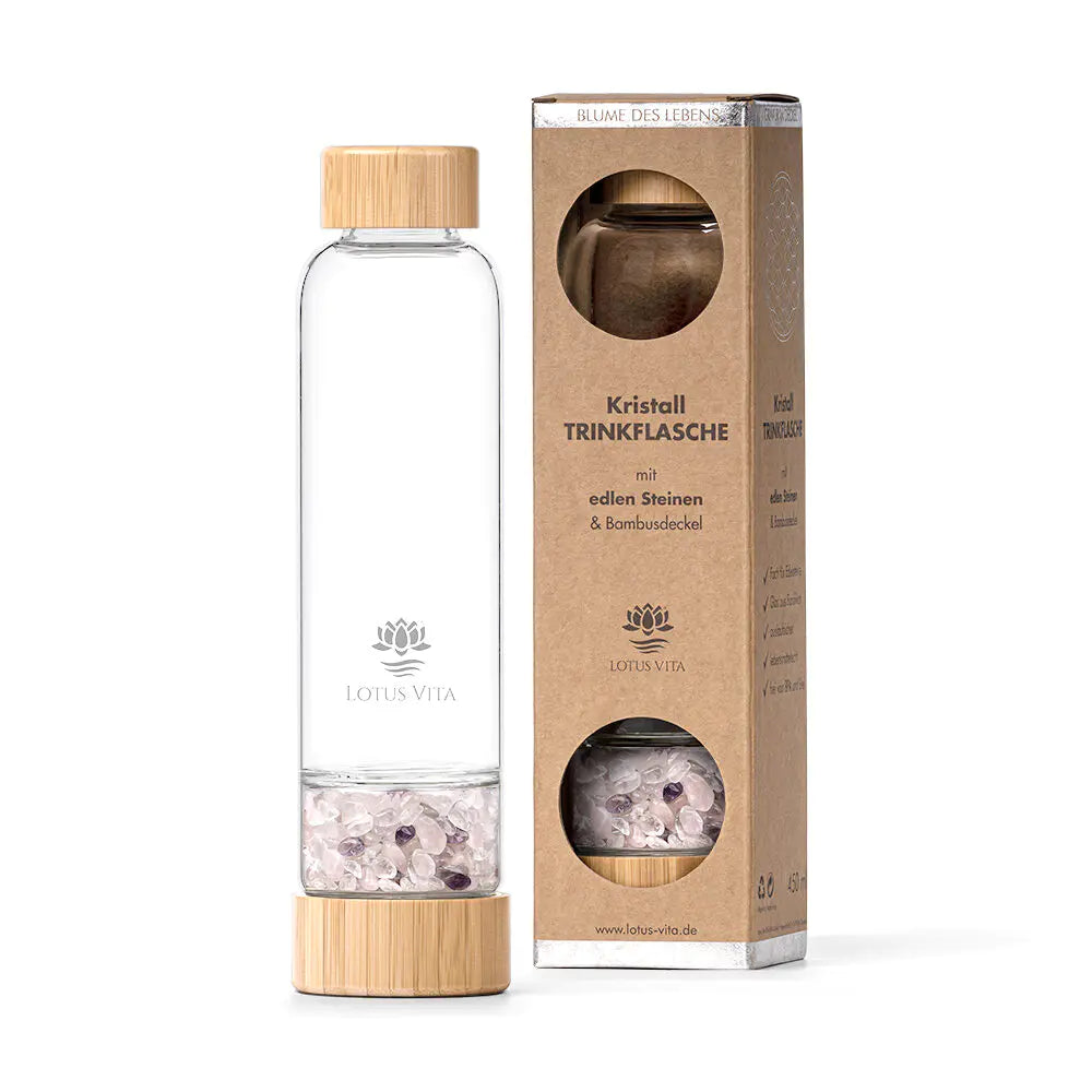 Bouteille en pierre de cristal Lotus Vita 