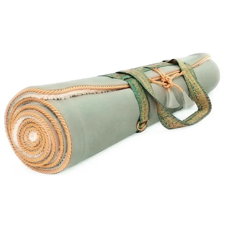 pink yoga mat with lavender filling