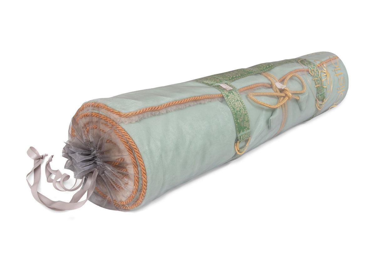 pink yoga mat with lavender filling